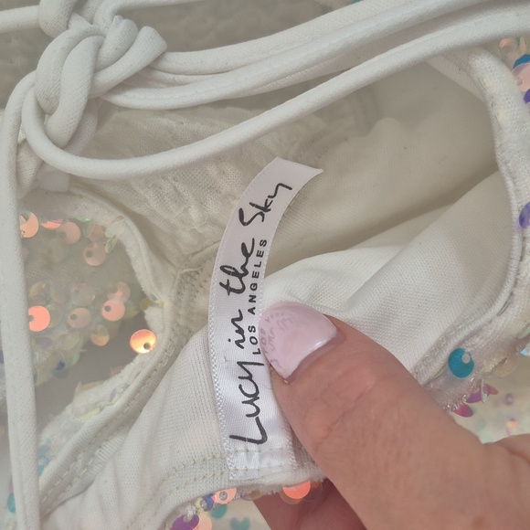 Lucy in the Sky Iridescent Sequin Mini Dress XS - Picture 3 of 3